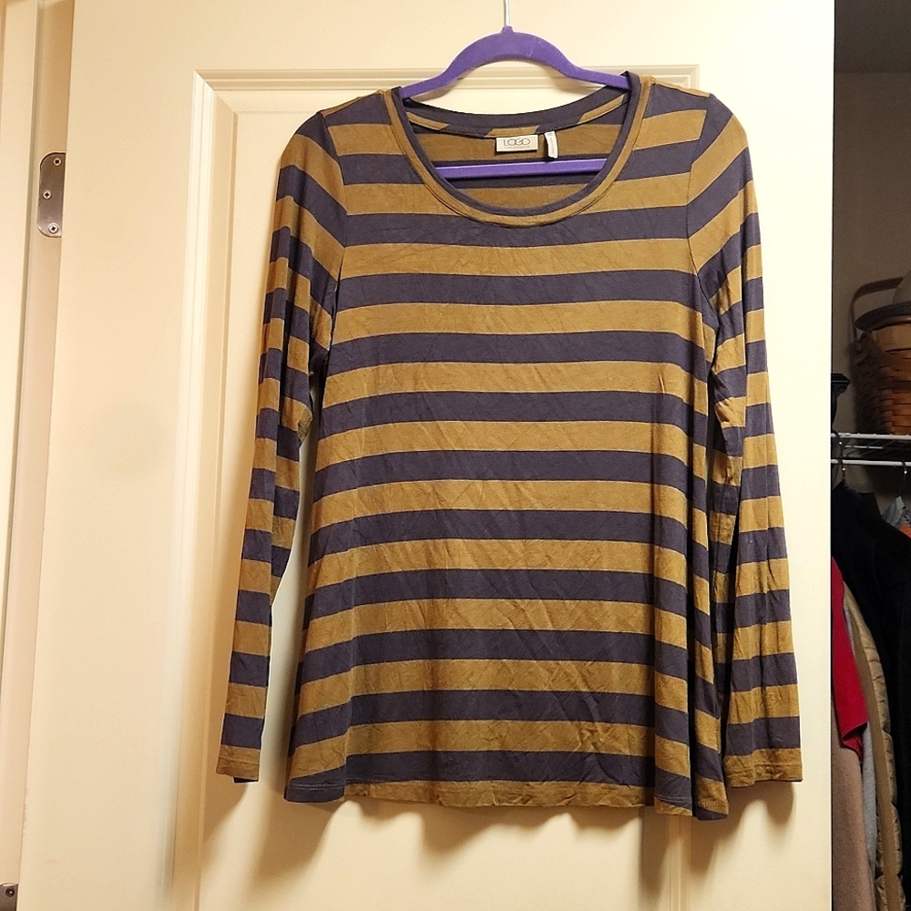 Logo by Lori Goldstein long sleeve blouse